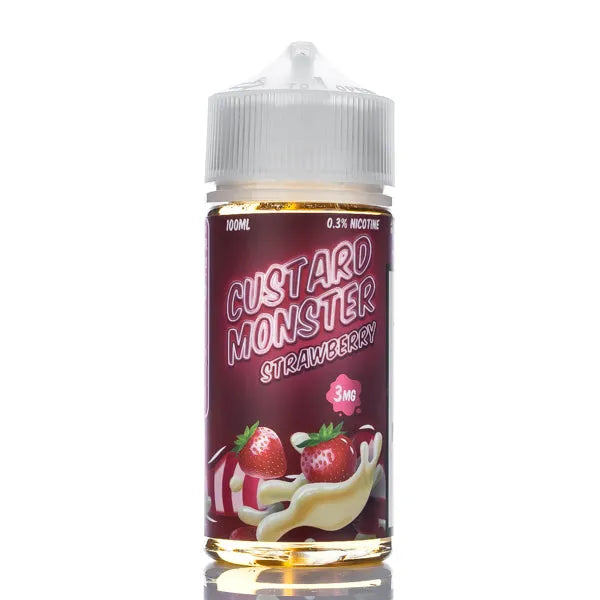 Custard Monster - Strawberry Custard - 100ml - Black Coral